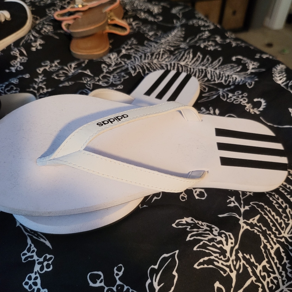 Adidas flip flops brand new